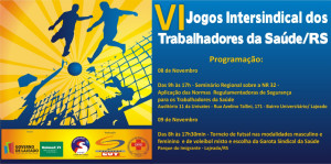 Banner eletrônico VI Torneio Intersindical Saúde_site